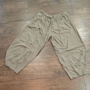 Women's Wide Leg Tan Pants